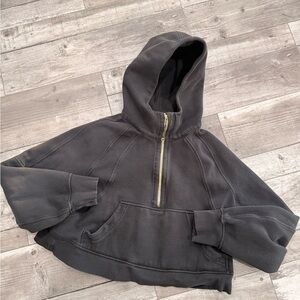 lululemon athletica Black Cropped Hoodie